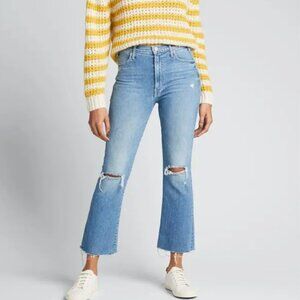 Mother The Hustler Ankle Fray Jeans High Rise Size 26 Premium Denim